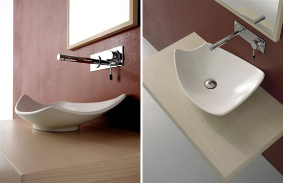 Elegant Colored Wash Basins Kong Scarabeo