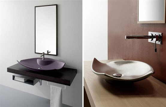 Elegant Colored Wash Basins Kong Scarabeo