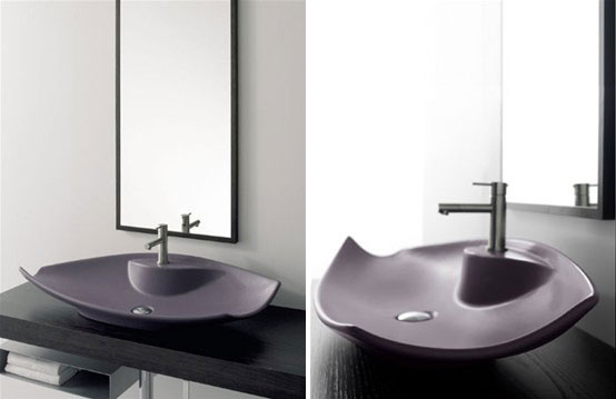 Elegant Colored Wash Basins Kong Scarabeo