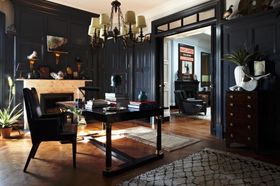 Elegant Dark Interior In The 20s Style