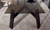 Elegant Dark Wooden Table Clark By Minotti