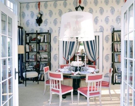 44 Elegant Feminine Dining Room Design Ideas - DigsDigs