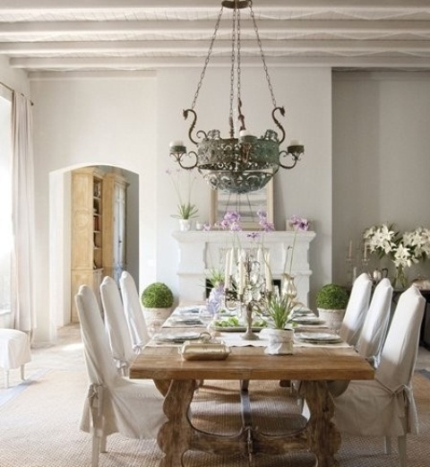 44 Elegant Feminine Dining Room Design Ideas - DigsDigs