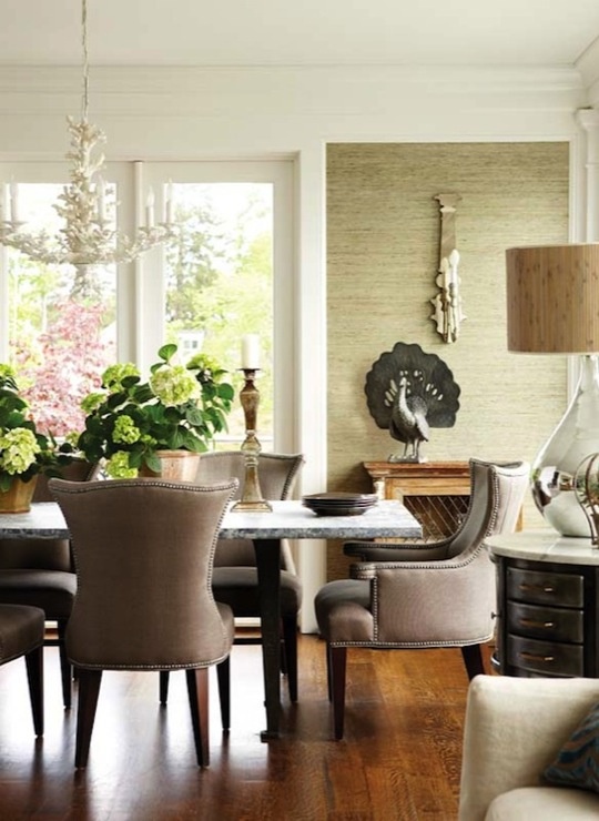 44 Elegant Feminine Dining Room Design Ideas - DigsDigs