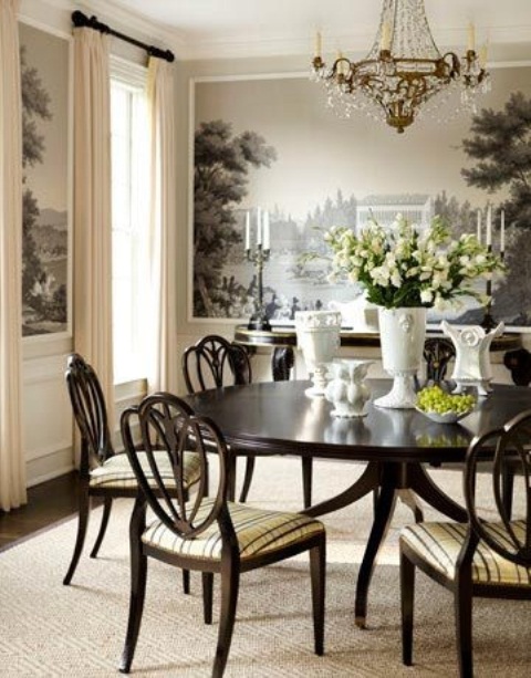 Elegant Feminine Dining Rooms