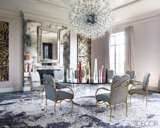 44 Elegant Feminine Dining Room Design Ideas - DigsDigs