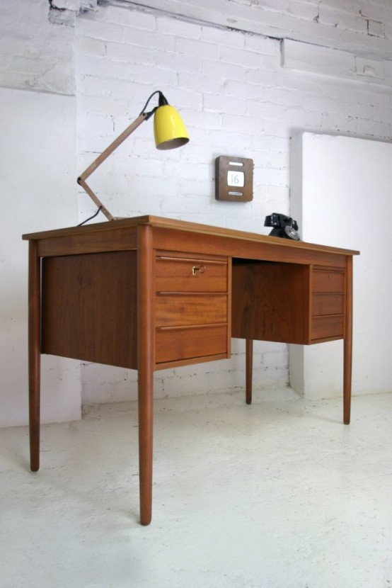 Elegant Mid Century Desk To Get Inspired