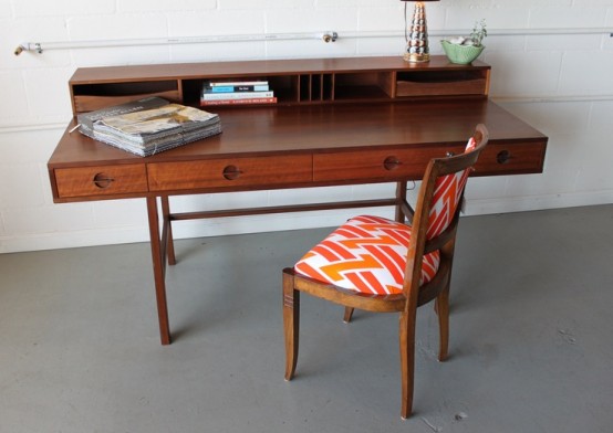 Elegant Mid Century Desk To Get Inspired