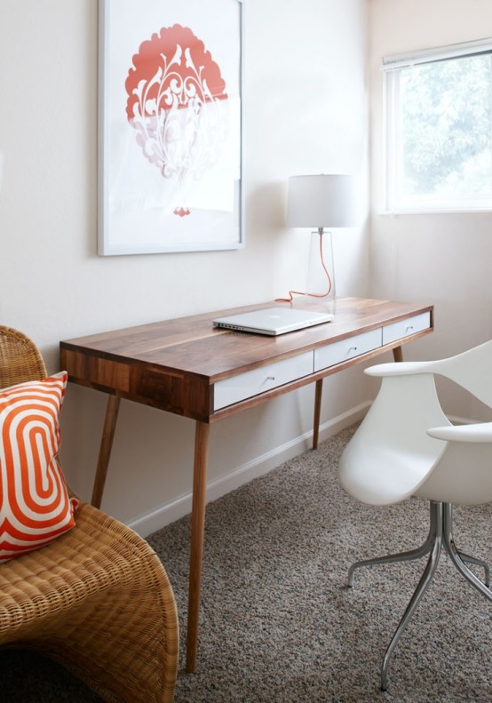 Elegant Mid Century Desk To Get Inspired