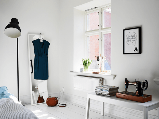 Elegant Scandinavian Apartment With Shabby Chic Touches