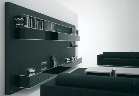 elevenfive minimalist wall system black