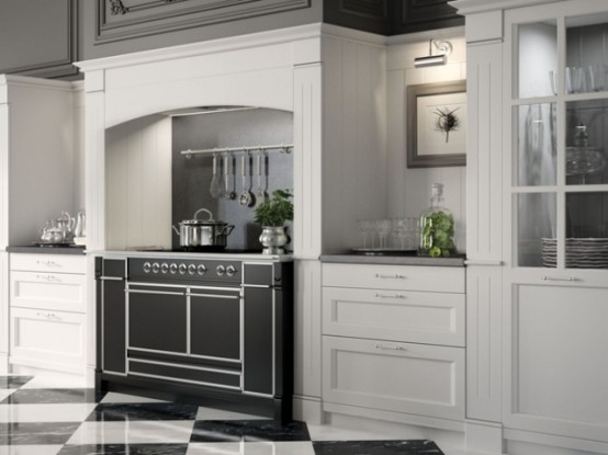 English Mood Kitchen With Country Chic Design