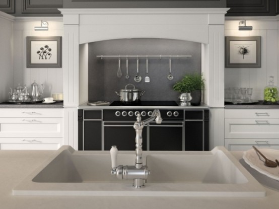 English Mood Kitchen With Country Chic Design