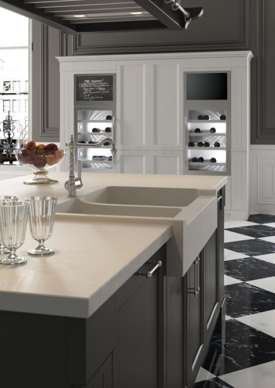 English Mood Kitchen With Country Chic Design