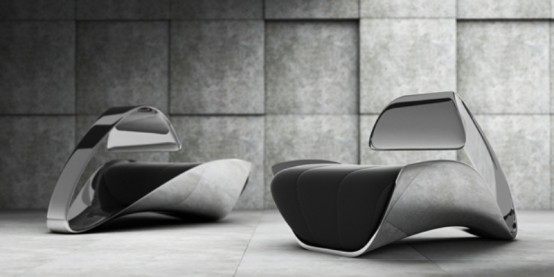 Exquisite Futuristic Chair Inspired By A Swan Sleeping