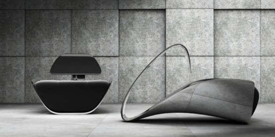 Exquisite Futuristic Chair Inspired By A Swan Sleeping