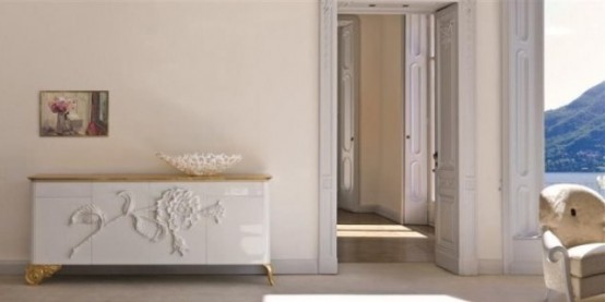 Exquisite Gold And White Furniture Collection By Rozzoni Mobili