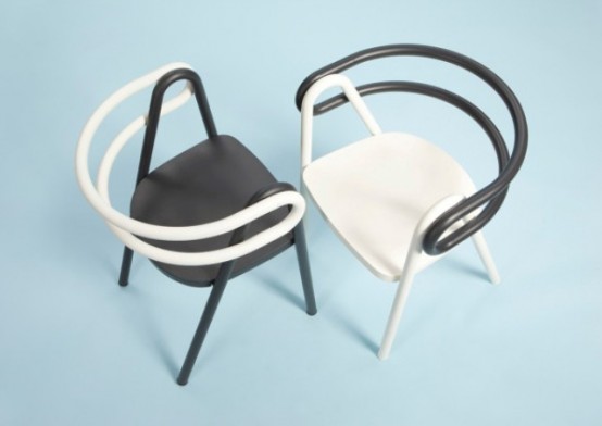 Eye Catching Black And White Chair Composition