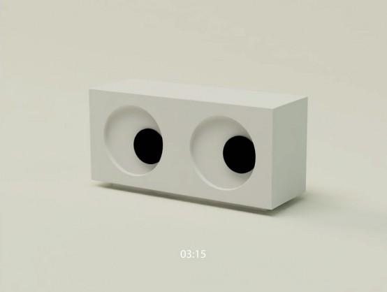 Funny Eye Clock by Mike Mak Design