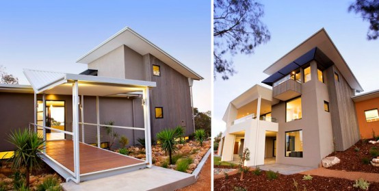 Family Holiday Home With Winged Roof Lines And Ocean View