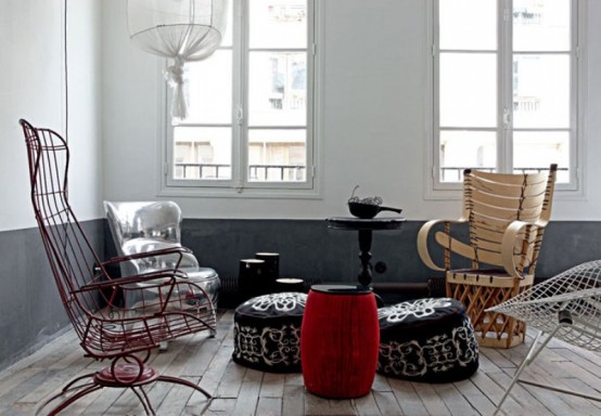 Famous Designer's Parisian Apartment In Eclectic Style