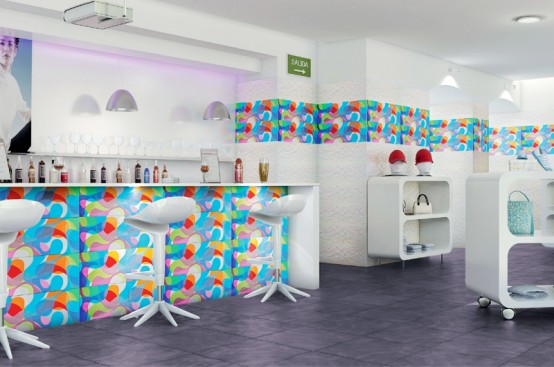 Fascinating Bright Ceramic Tiles R+evolution By Karim Rashid