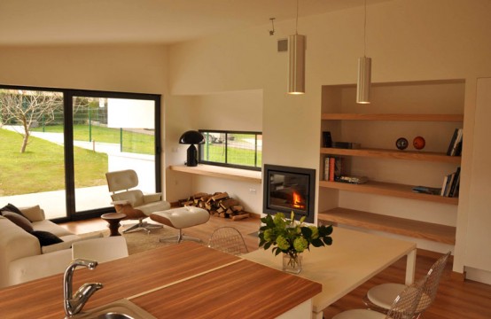 Filled With Light Contemporary House With Black And White Exterior