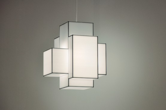Flexible And Minimalist Cubic Ceiling Lamps