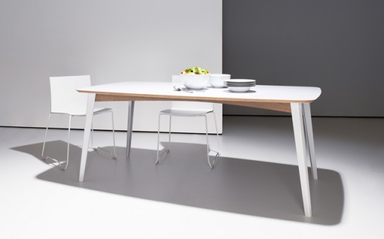 Flexible Modern Desk And Dining Table In One