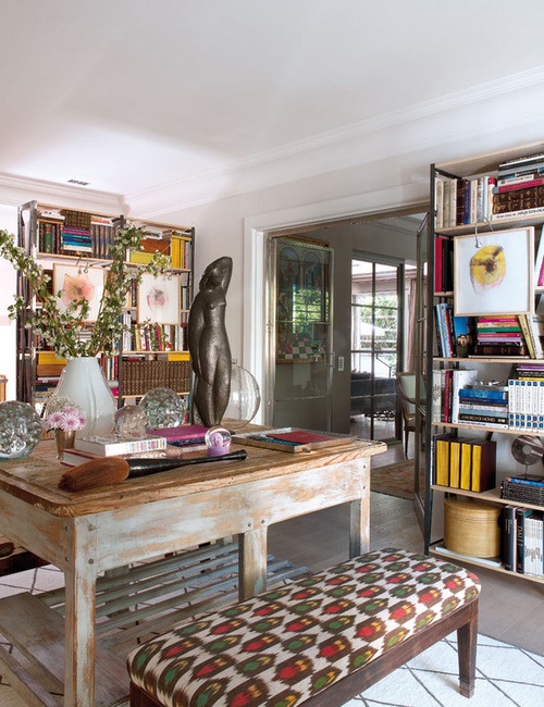 40 Floppy But Refined Boho Chic Home Office Designs - DigsDigs