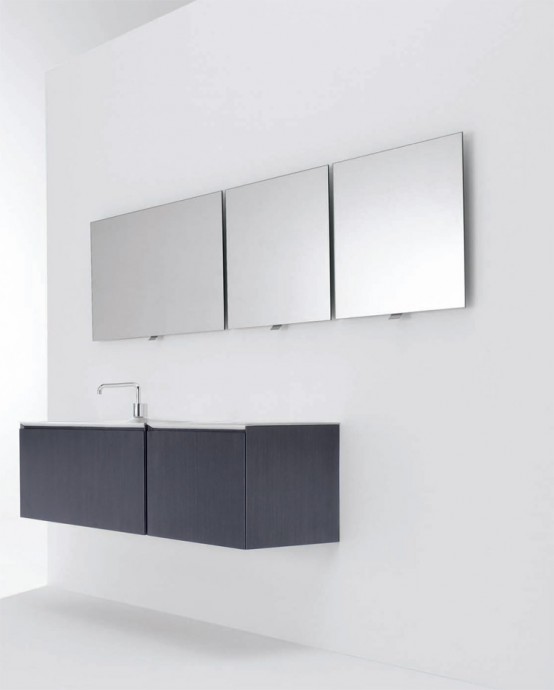 Flow Minimalist Functional Bathroom Furniture