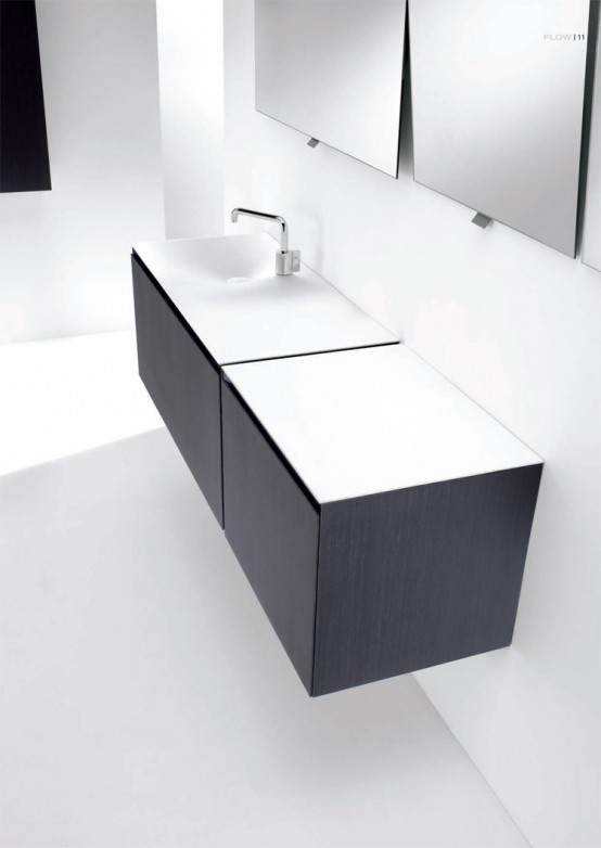 Flow Minimalist Functional Bathroom Furniture