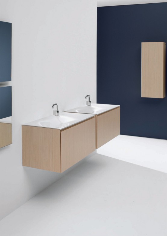 Flow Minimalist Functional Bathroom Furniture
