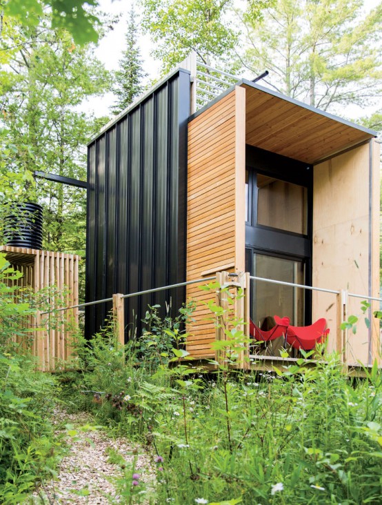 Forest Cabin Combining Small Living And Camping Experience
