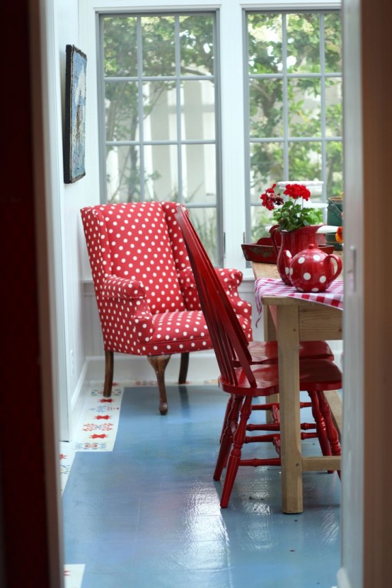 Fun And Bright Polka Dot Home Decor Ideas