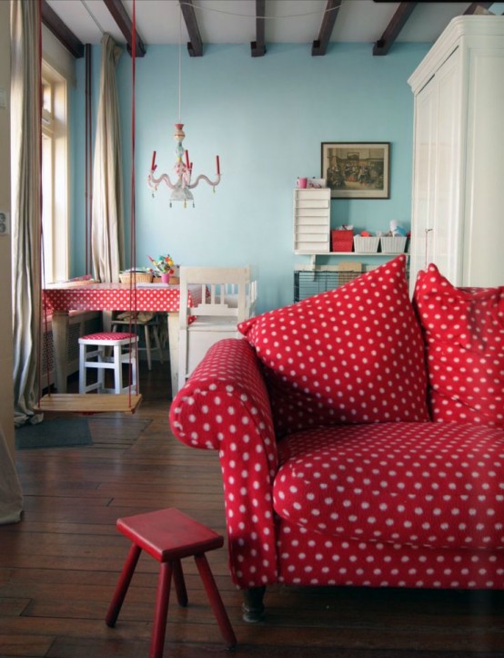 Fun And Bright Polka Dot Home Decor Ideas