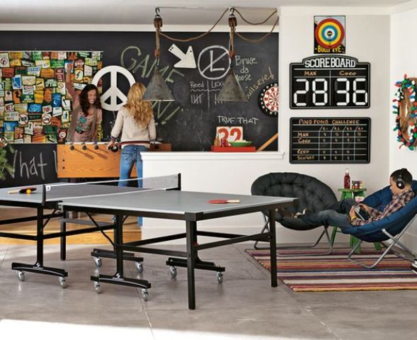 even real ping pong players could have fun in their basements