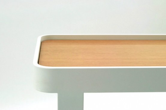 Functional Furniture Of Natural Wood And Bright Finishes