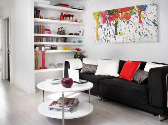 Very Functional Yet Stylish Interior Of 40 Square Meter Apartment