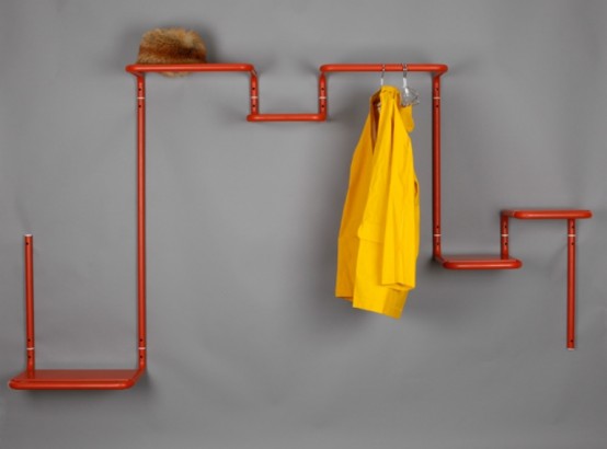 Functional Hall Shelf And Coat Rack