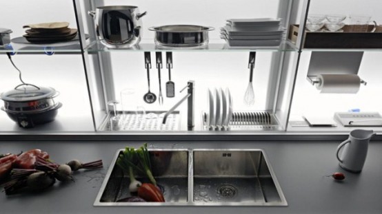 Functional Kitchen System That Can Be Easily Hidden