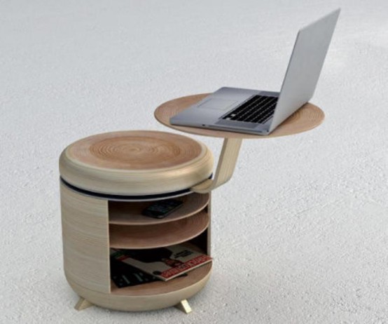 Functional Modular Storage Unit That Also Acts As A Chair And Table