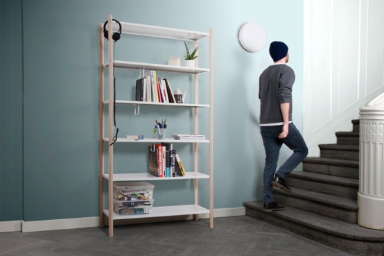 Functional Pleat Shelves With Clean Lines