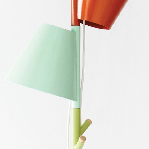 Functional Stacking Lamp With Coat Hangers