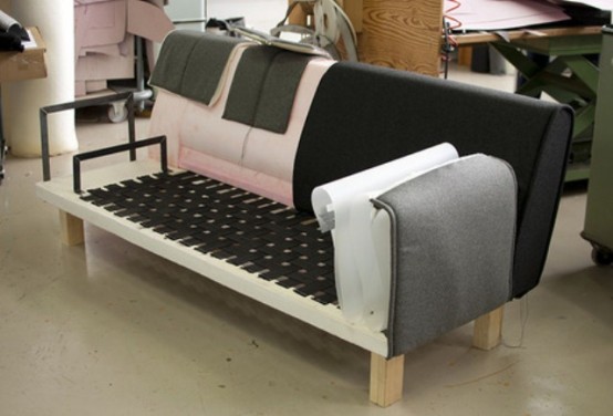 Functional Tri Folds Sofa For Hiding Items