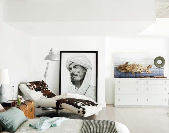 Functional Two Leveled Loft With Art Details