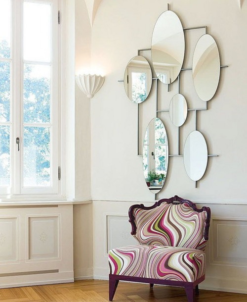 Funky Shaped Mirrors For Creating A Mood