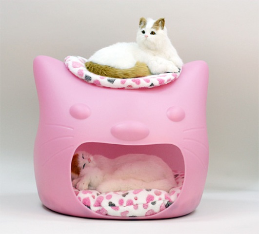 Funny Cat Bed And Stool In One