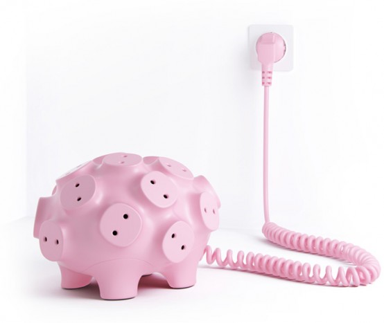 Unique Power Strip – Funny Multi-Snout Piggy For 17 Plugs