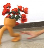 Funny Runaway Flowerpot
